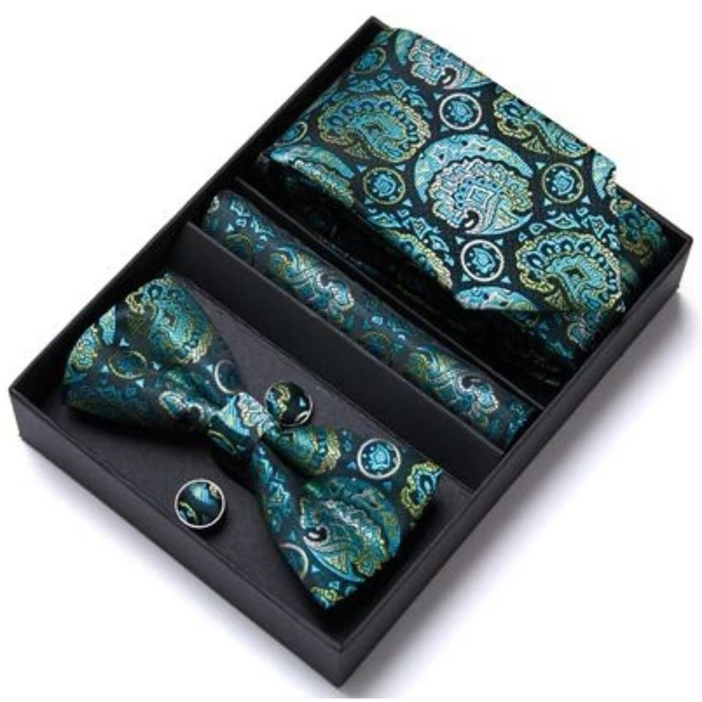 Paisley Tie / Bow Tie Set
